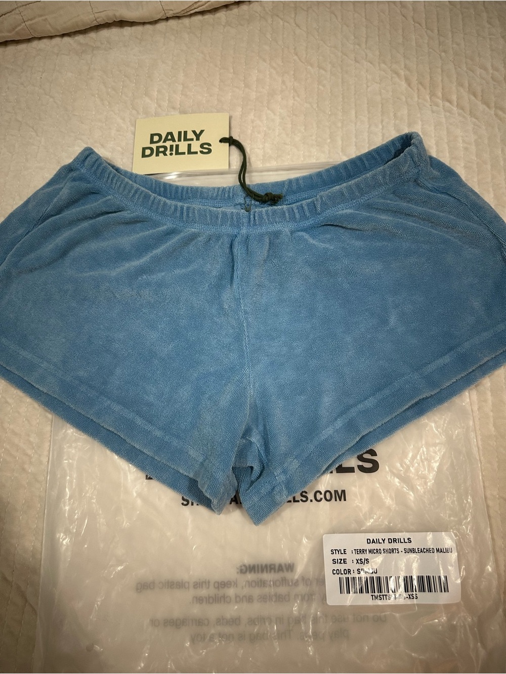 Daily Drills Terry Micro Shorts sunbleached malibu XS/S